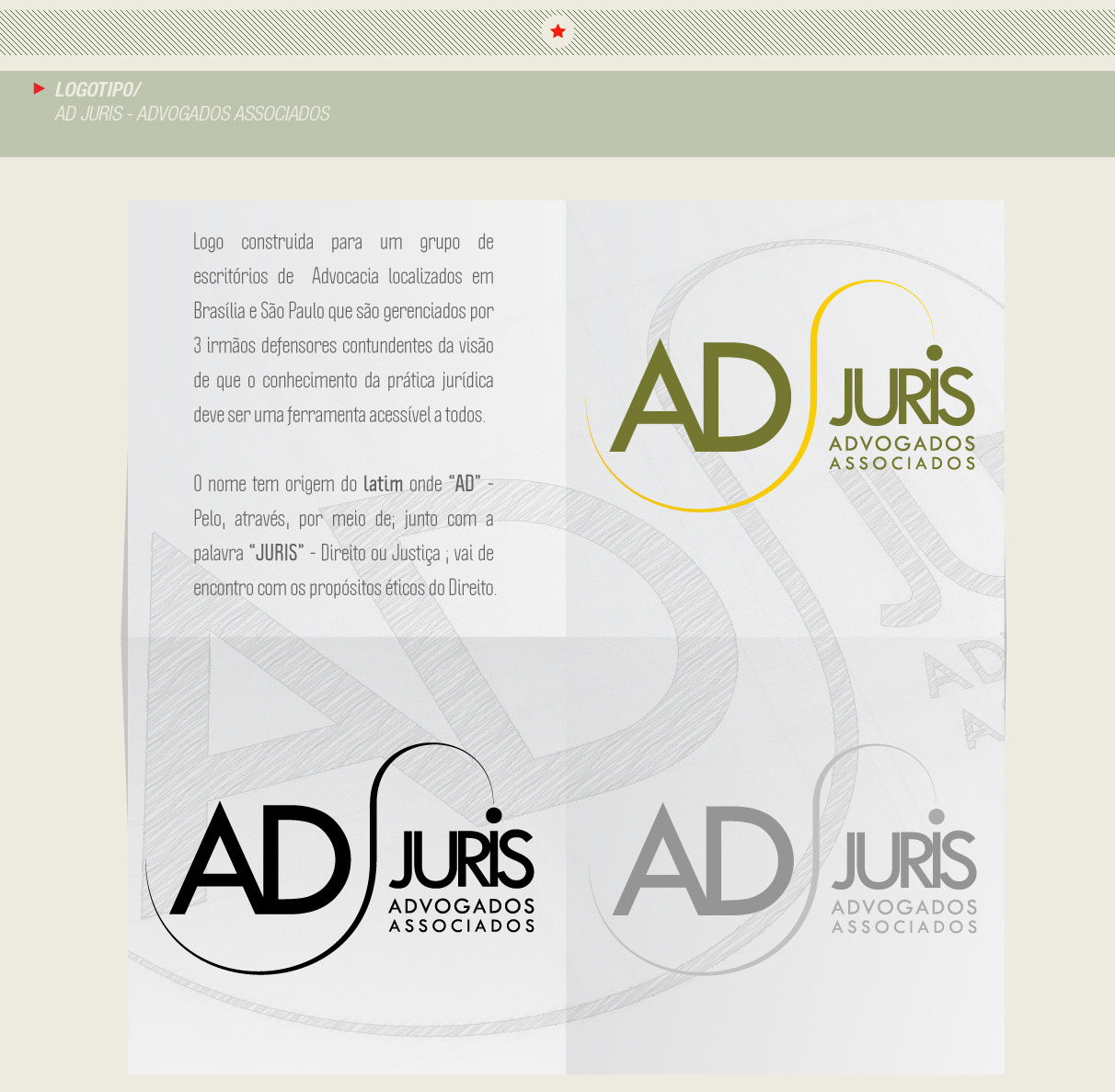 Logotipo - AD Juris Escritório de Advocacia - Logo e Identidade Visual 1