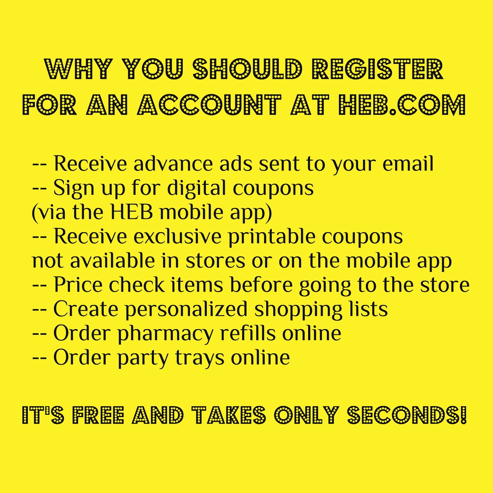 HEB Couponing 101 Free SelfPaced Coupon Class!