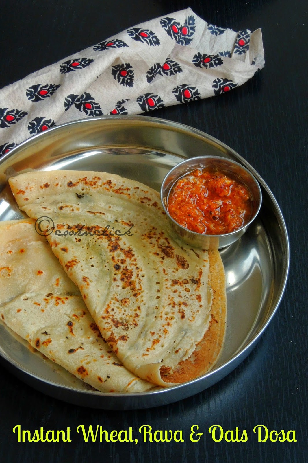 Cook N Click Instant Wheat,Rava & Oats Dosa