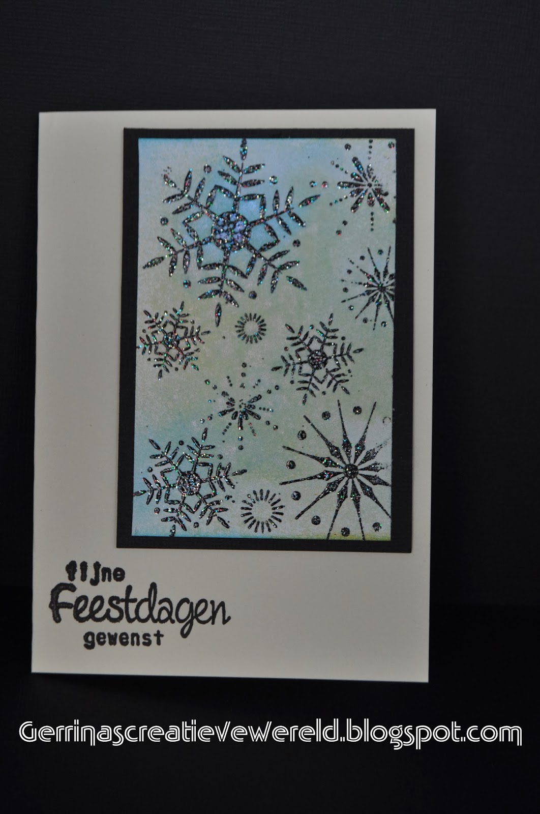 Gerrina's Creatieve Wereld: Sprankel kerstkaarten 7 / Sparkle