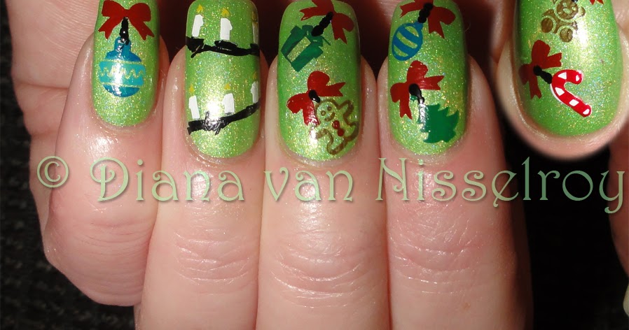 Designs winter nails credit modern D.I.A.N.A.: Decorated Christmas Tree nails
