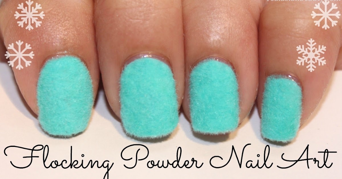 Real Asian Beauty Flocking Powder Nail Art