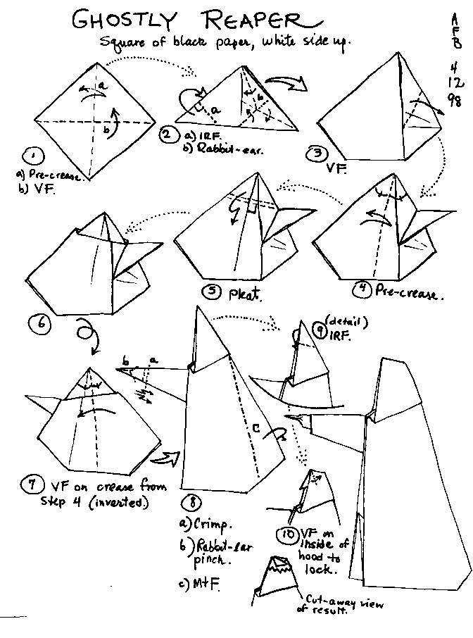 origami ghost instructions easy origami instructions for kids crafts