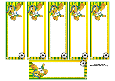 Marcador de Páginas Copa do  Mundo Fuleco