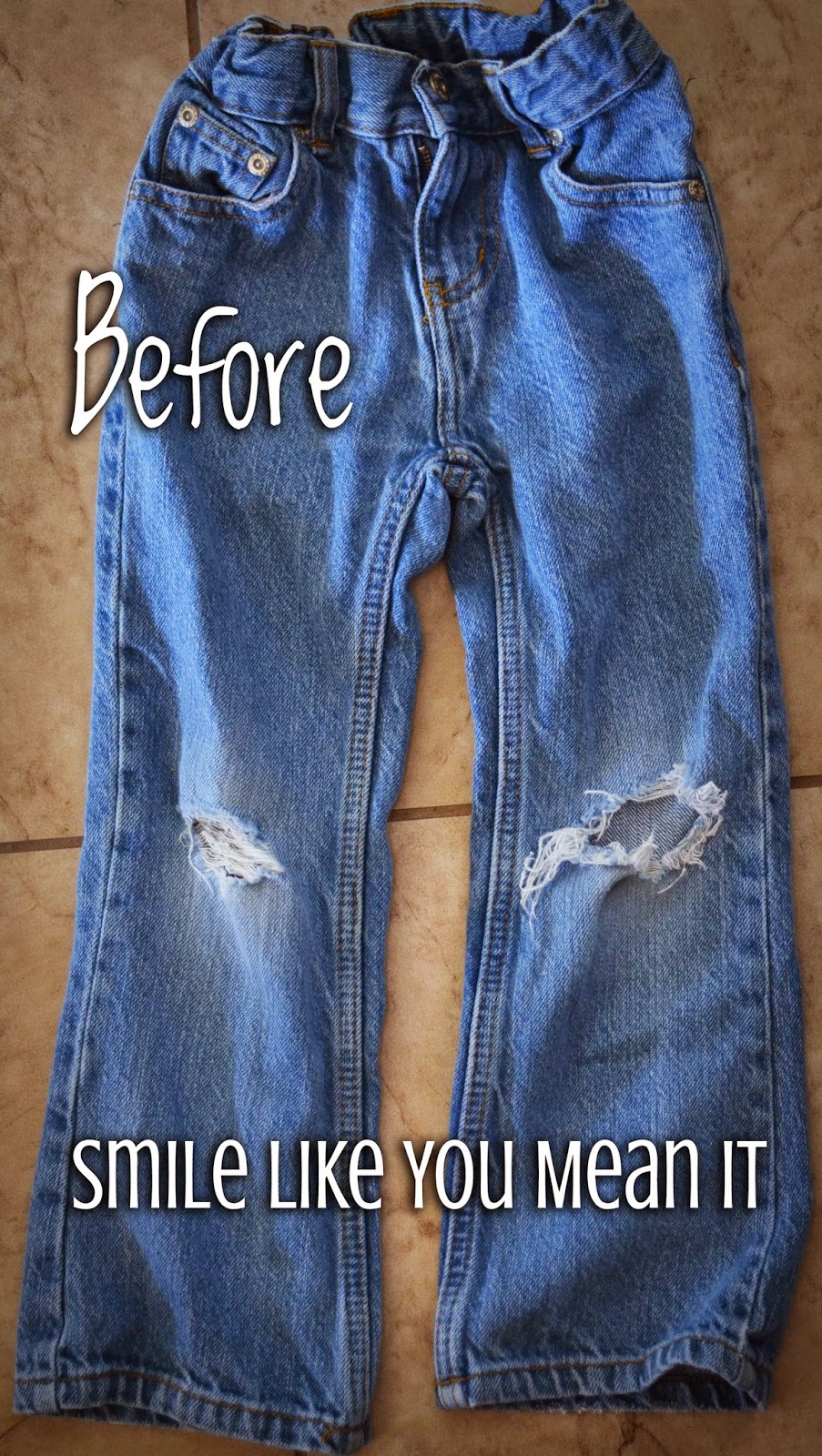 Tutorial update: How to mend jeans when the holes are in the knees / Create  / Enjoy