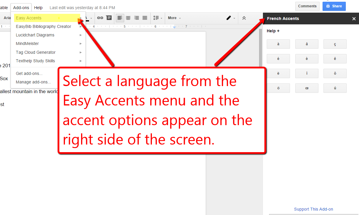How to write french accent on keyboard