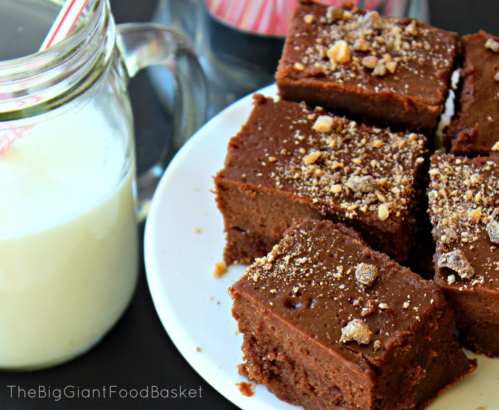 The Big Giant Food Basket Chocolate Hazelnut Cheesecake Brownies