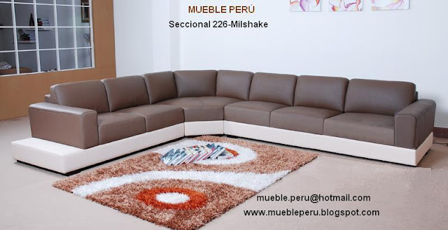 MUEBLE PERU: MUEBLES DE SALA SECCIONALES EN CUERO