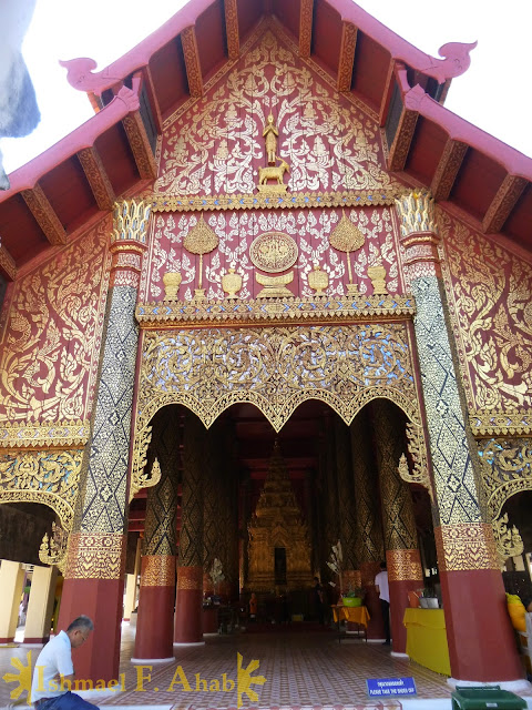 Buddhist altar in Lampang, Thailand