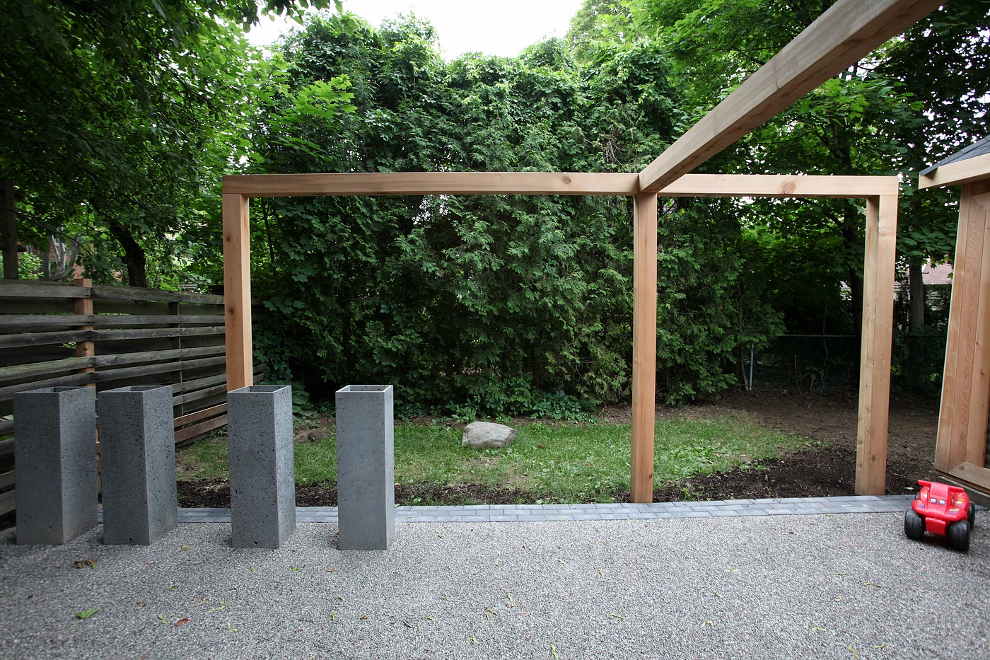 8FOOTSIX What would you do with the space behind our garage