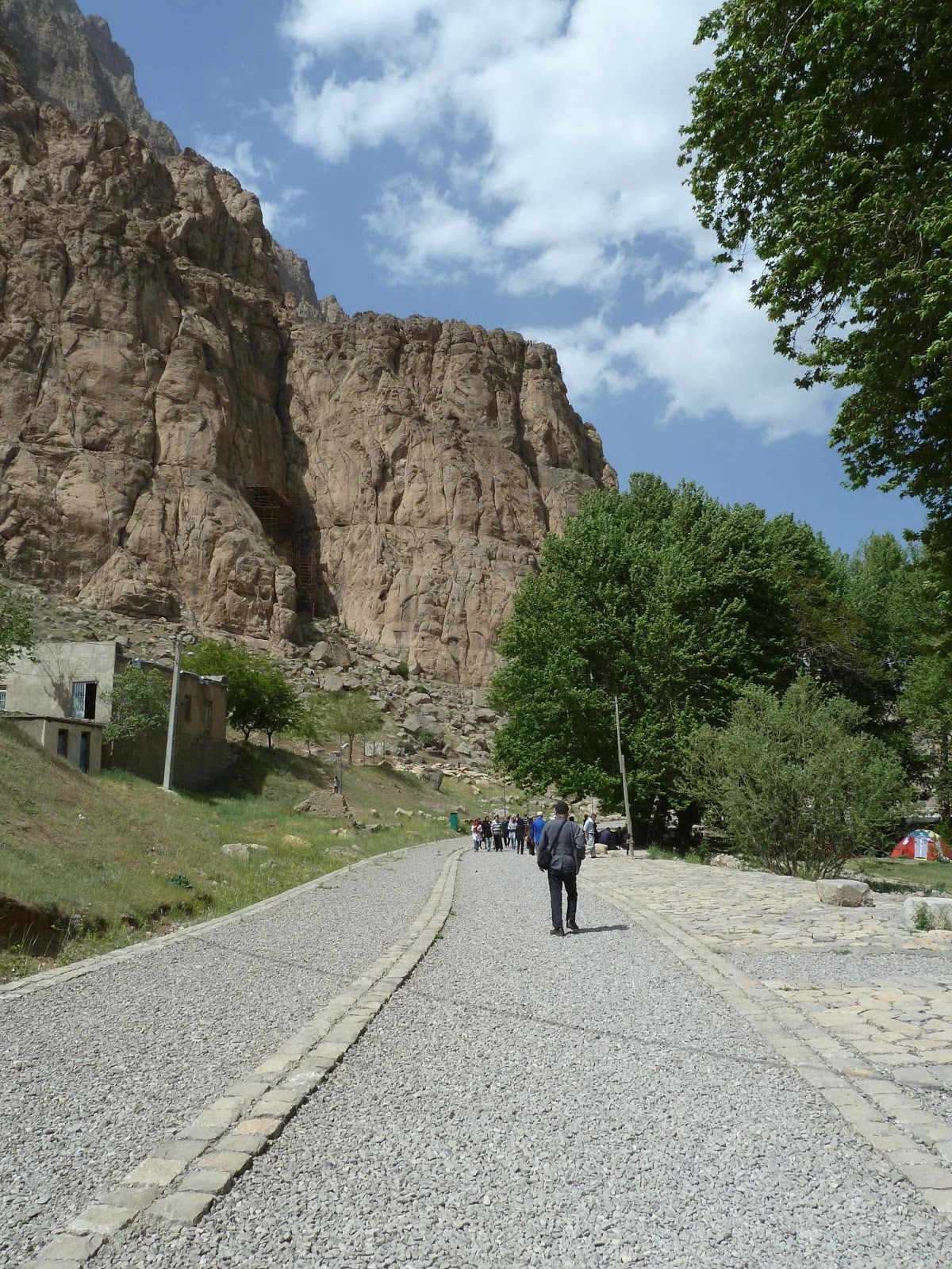 The Royal road in Bisotun, Kirmaşan, Iran. Darius the Great built the