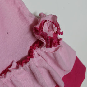 sewing rolled hem fabric flowers