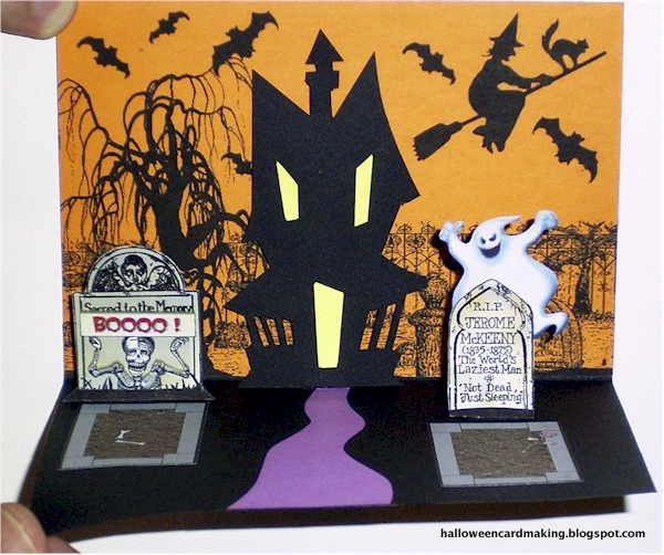 Making Halloween Cards Challenge! 3D Halloween Card Our First