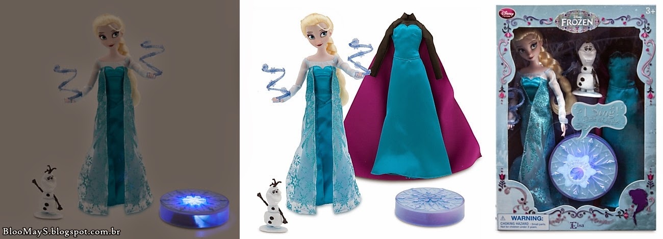 Frozen Elsa e Anna Bonecas Falam Cantam Músicas Disney Dolls