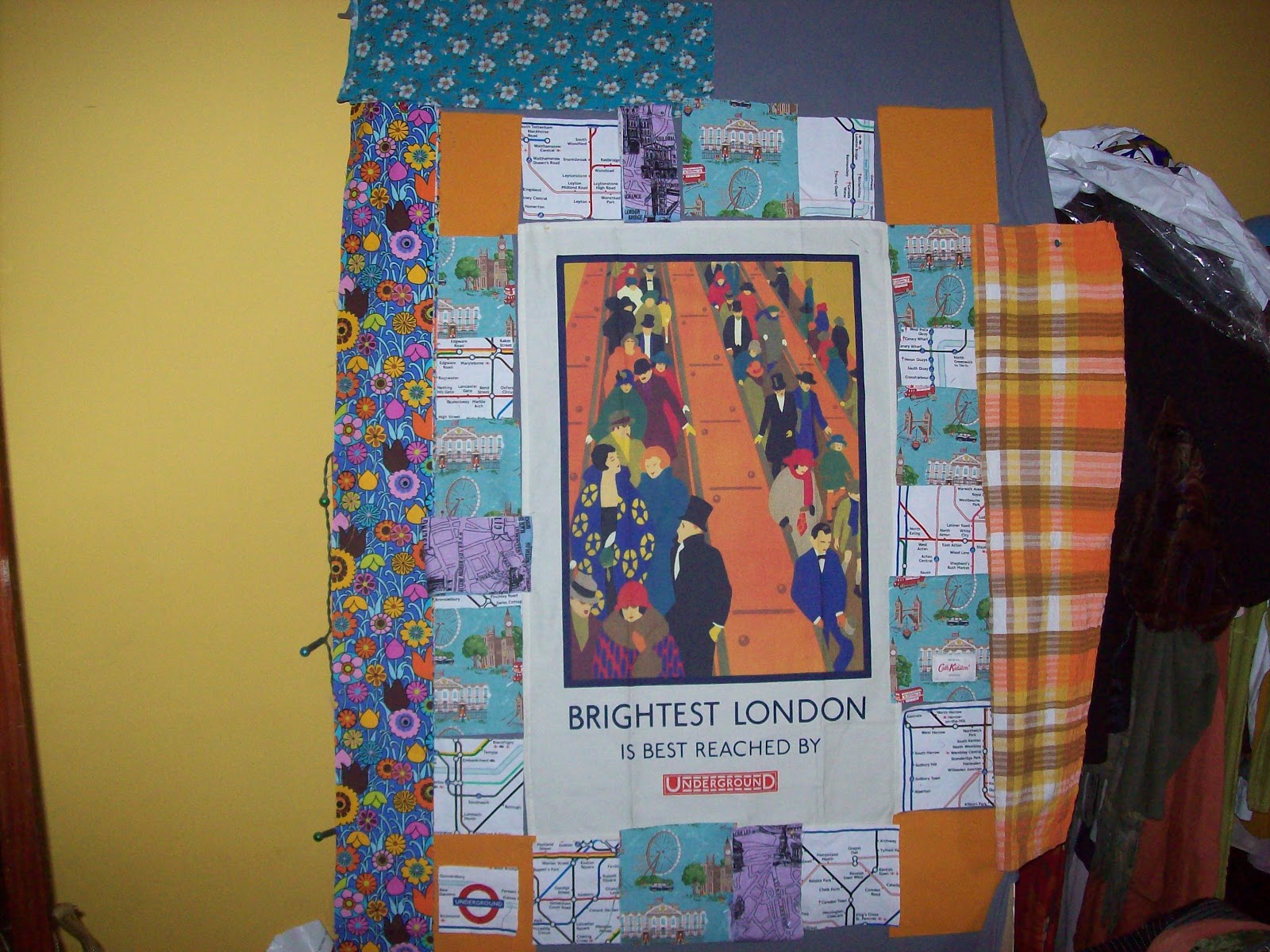 15 minutes play...BumbleBeans Inc. London Underground Tea Towel