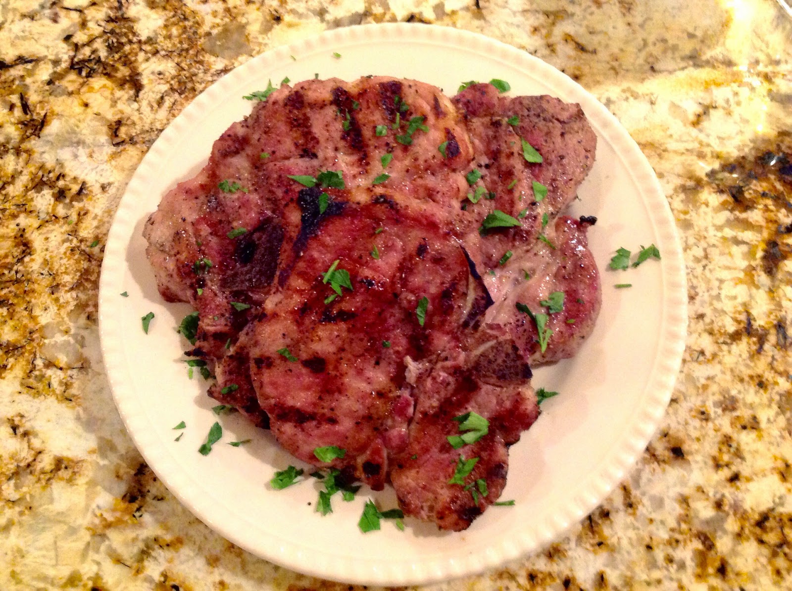 What's Cooking at the Bullmann's Grilled Pork Shoulder Chops