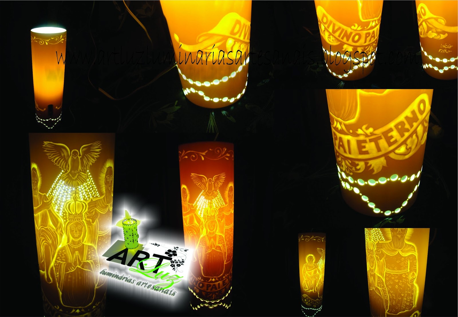 Art Luz Luminárias Artesanais Luminária de Mesa em pvc Imagem