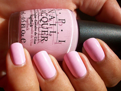 pink nails opi babydoll nail polish baby light pastel colors designs manicure cute nailpolish mad lacquer
