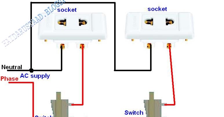 How To Control 2 Sockets By 2 Switches Electrical And