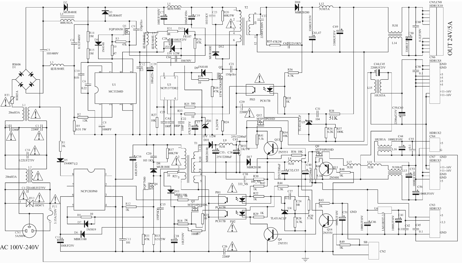 Electro help: AKAI LTA-27A901 – LCD TV - MAIN POWER SUPPLY ... television schematic diagram 