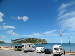 Our wild camping spot in Lekeitio