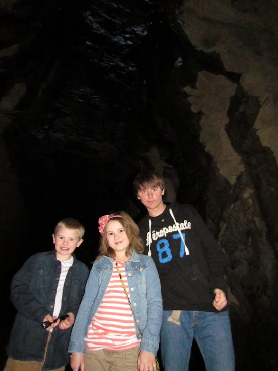 The Ross Kids in Stumphouse Tunnel