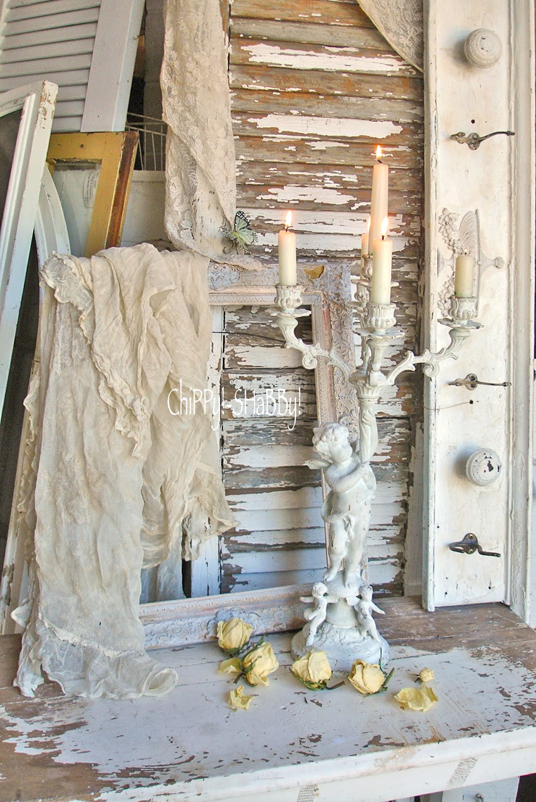 chippy shabby not toooo shabby vintage cherub candelabra chippy shabby not toooo shabby vintage cherub candelabra