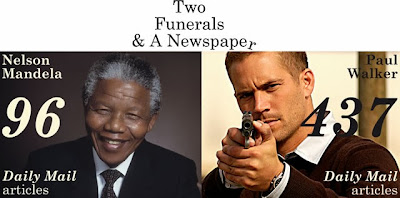 Paul Wlaker vs Nelson Mandela funerals and media coverage