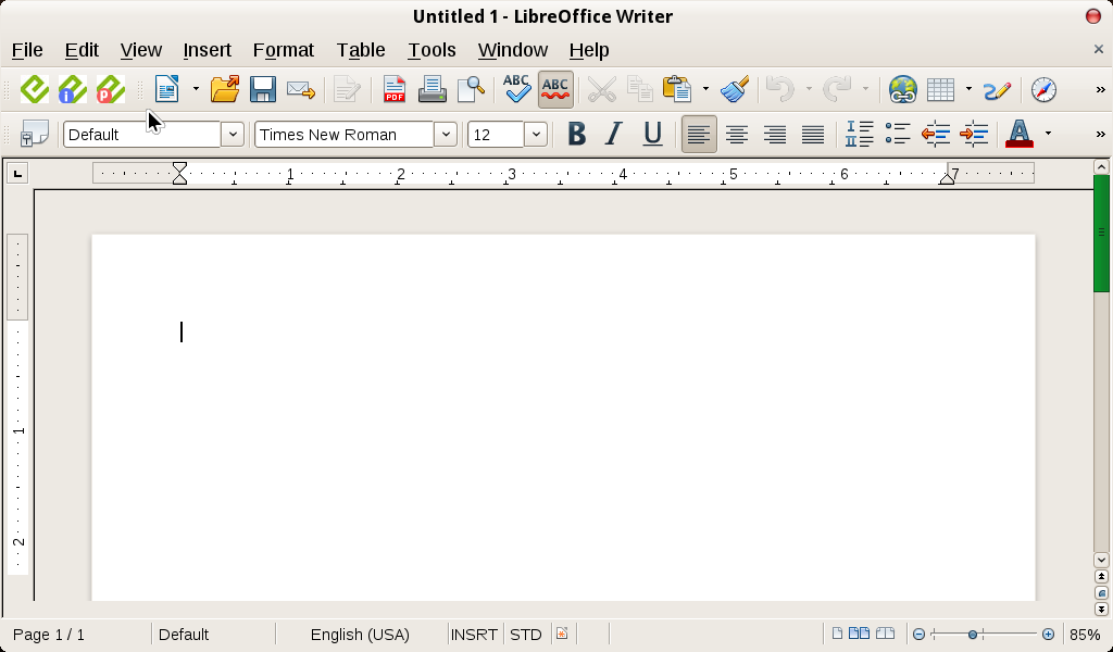 Libreoffice Writer Insert Page Numbers