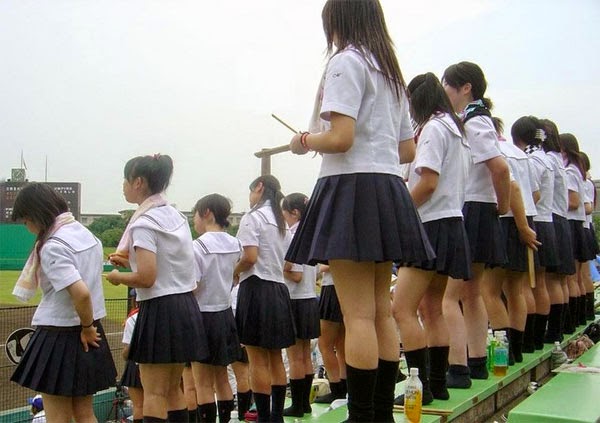 Japanese Schoolgirl Ass Bent Over