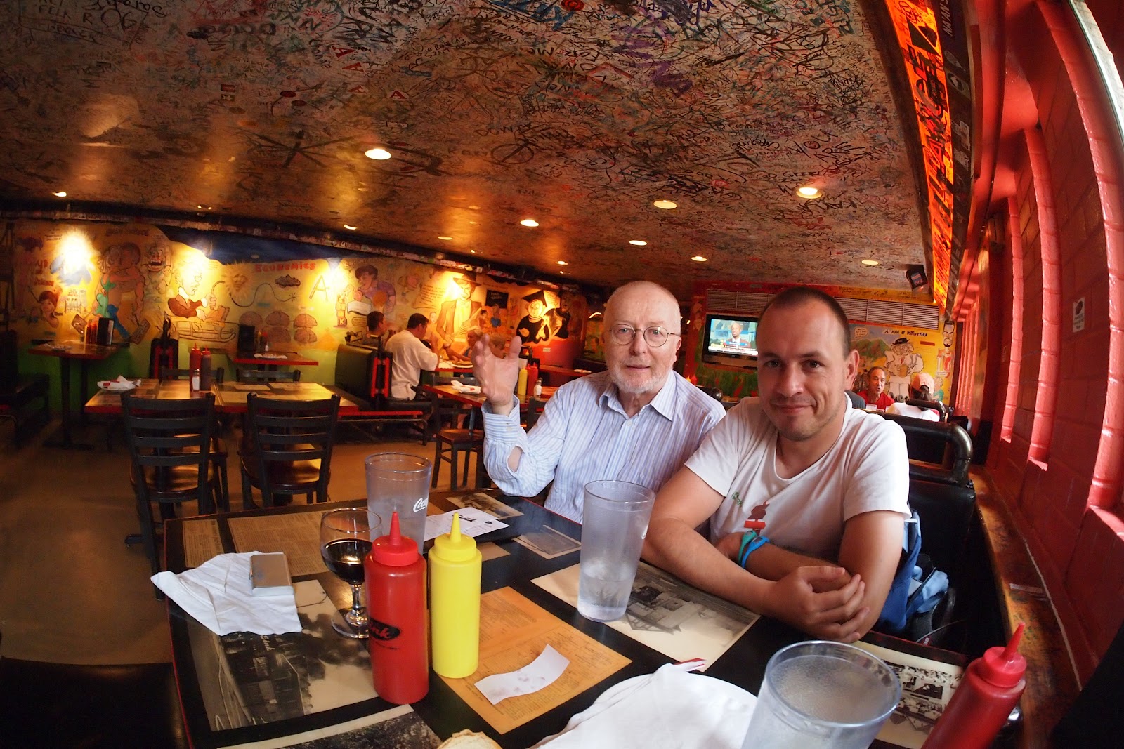 Matjaz Potrc Matjaz and Vojko at Boulder Sink Restaurant