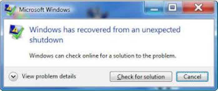 Event Id 6008 Unexpected Shutdown Windows Vista