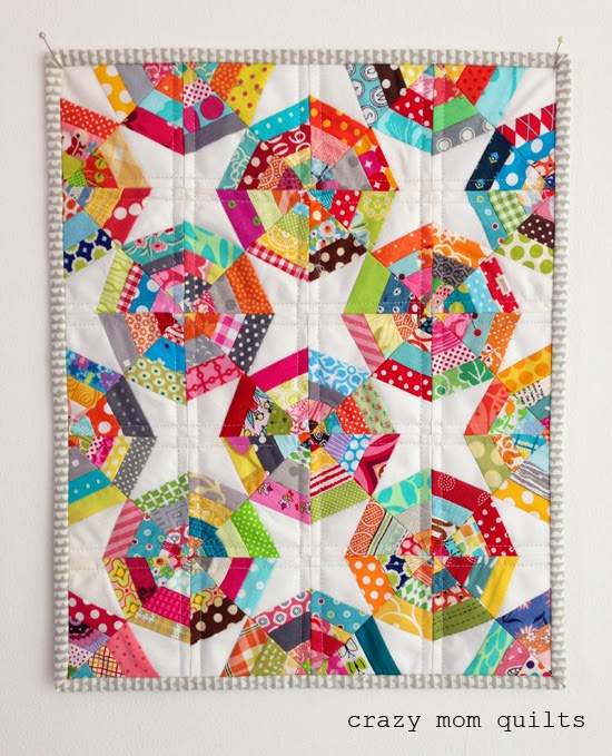 crazy mom quilts mini spiderweb quilt