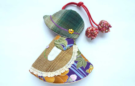 Japanese Patchwork Fabric Keys Pouch