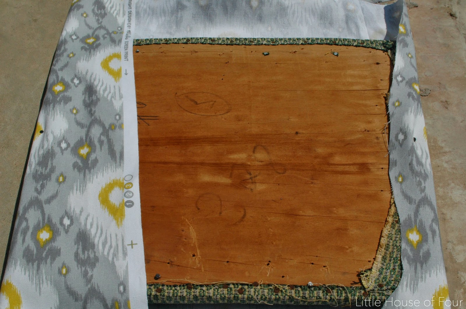 5.00 Goodwill office chair makeover... Little House of Four