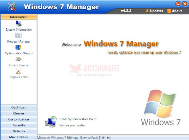 Yamicsoft Windows 7 Manager 4.2.2 + [Keygen] โปรแกรมซ่อมแซมส่วนที่เสียหาย ทำความสะอาด 19-2-2556+19-44-45