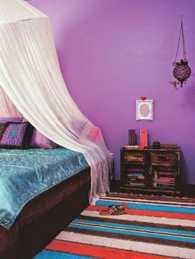 Decorar el Dormitorio con color Morado, Lila o Púrpura
