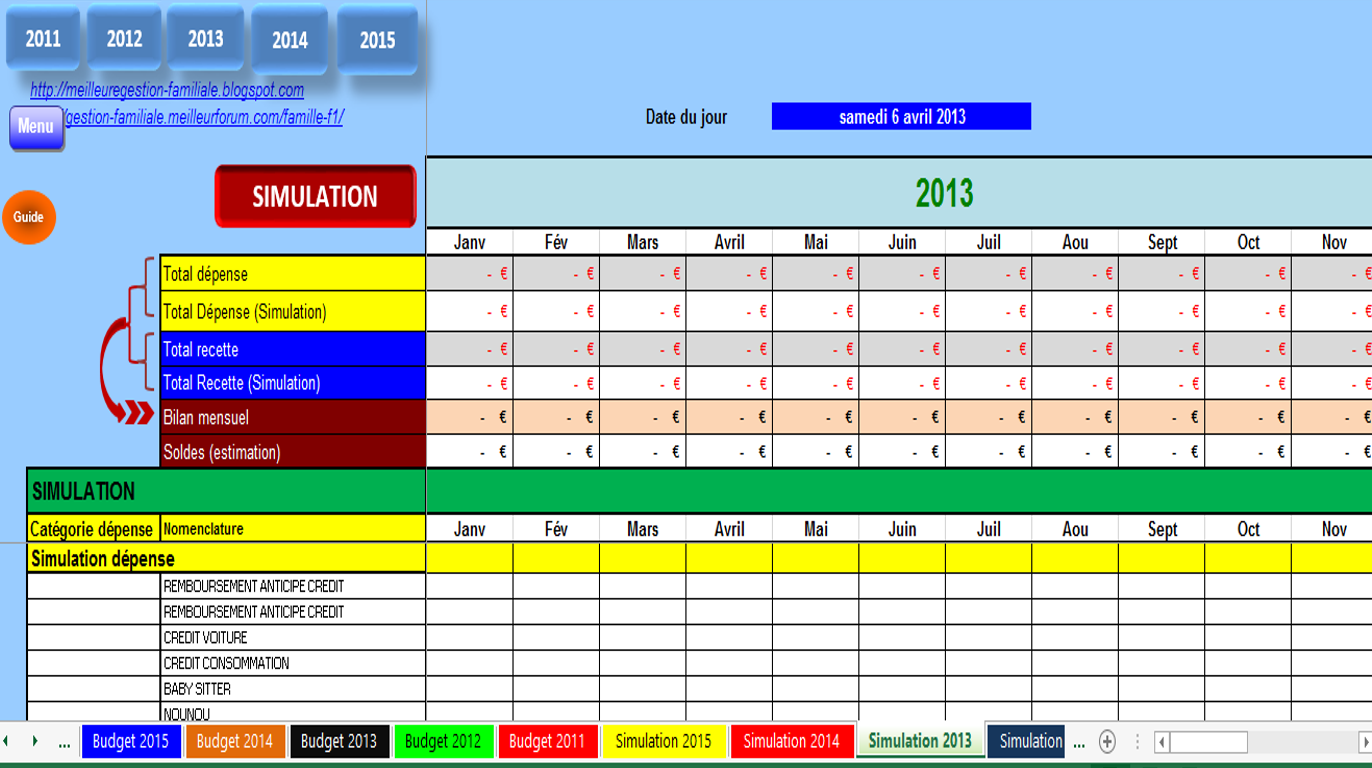 logiciel gestion budget familial budget familial