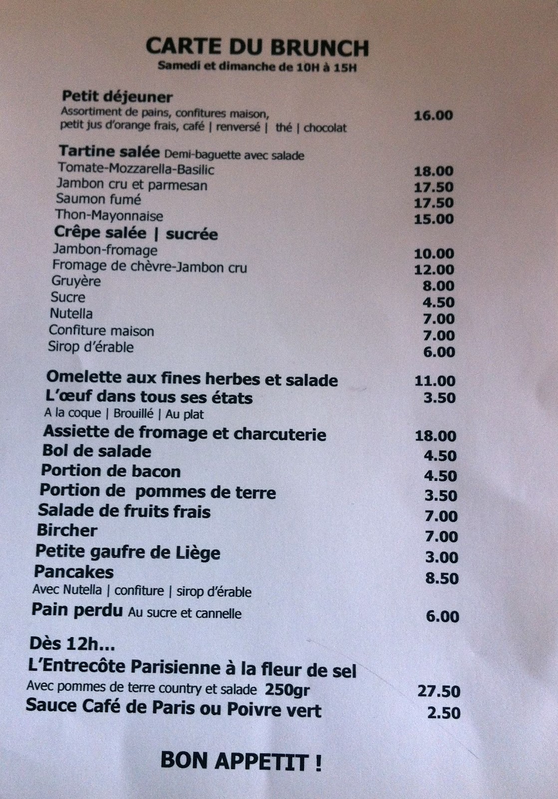 Brunch au Café des Avenues funambul(in)e Brunch au Café des Avenues