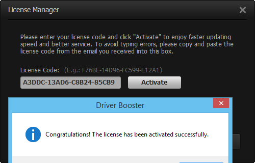 driver booster code