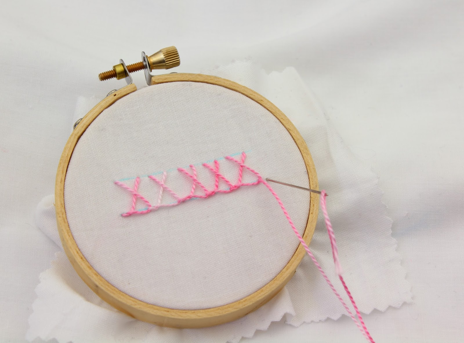 big B Crossed Blanket Stitch