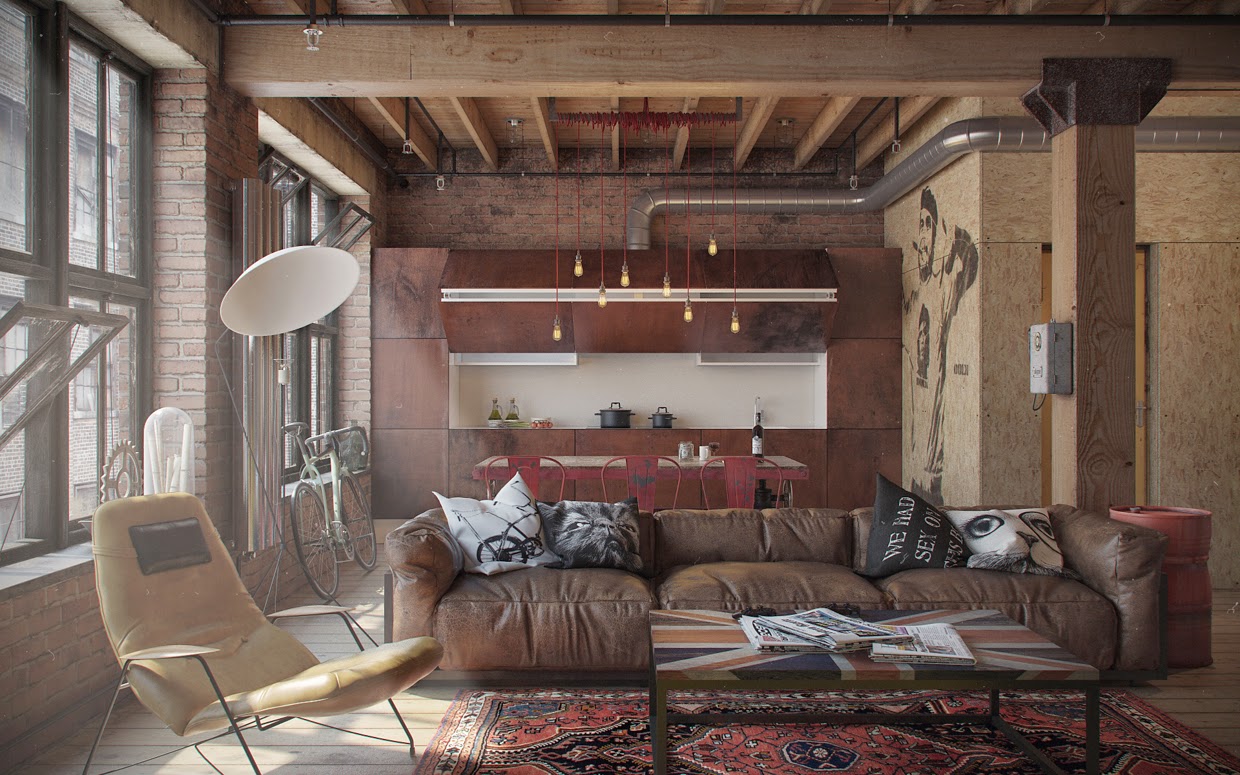 Decoracion Loft Industrial ~ Decoraci?n Estilo Industrial, llamada Den Loft (La cueva perfecta Decoracion Loft Industrial ~ Decoraci?n Estilo Industrial, llamada Den Loft (La cueva perfecta