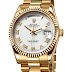  Yellow Gold Rolex Day-Date with Raised Yellow Gold Roman Numerals 