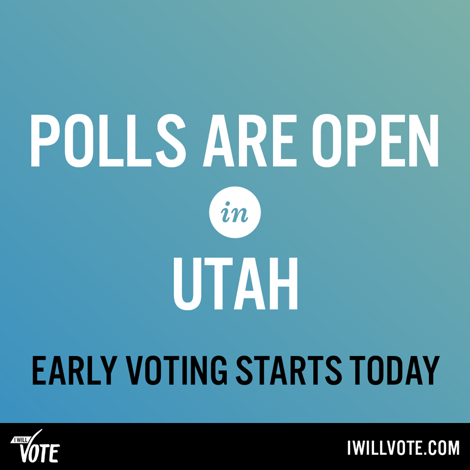 er County Forum 2014 Utah Election Update Early Voting Starts Today
