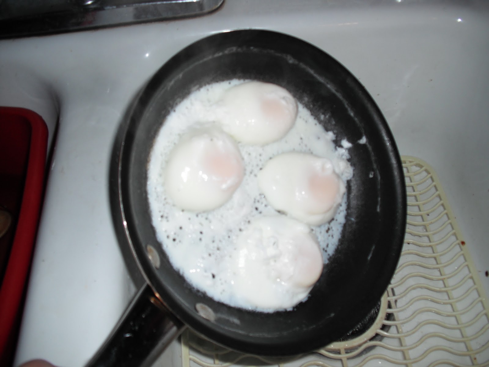 Carb Tripper poached eggs and dill butter