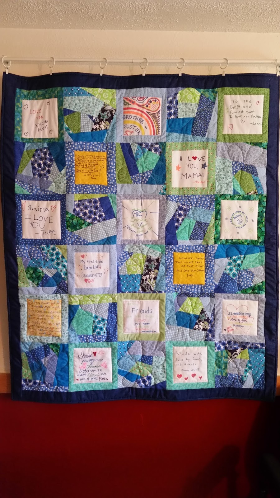 zimmerhouse Personalized Message Quilt for My SisinLaw