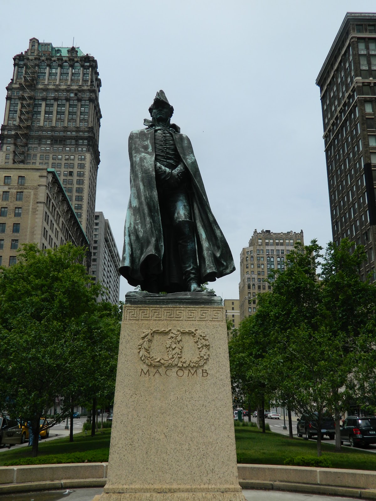 Running to 50 Statues of Downtown Detroit