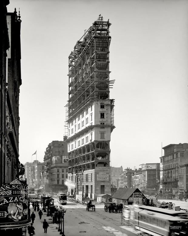 New York Times Building Under Construction (1903)