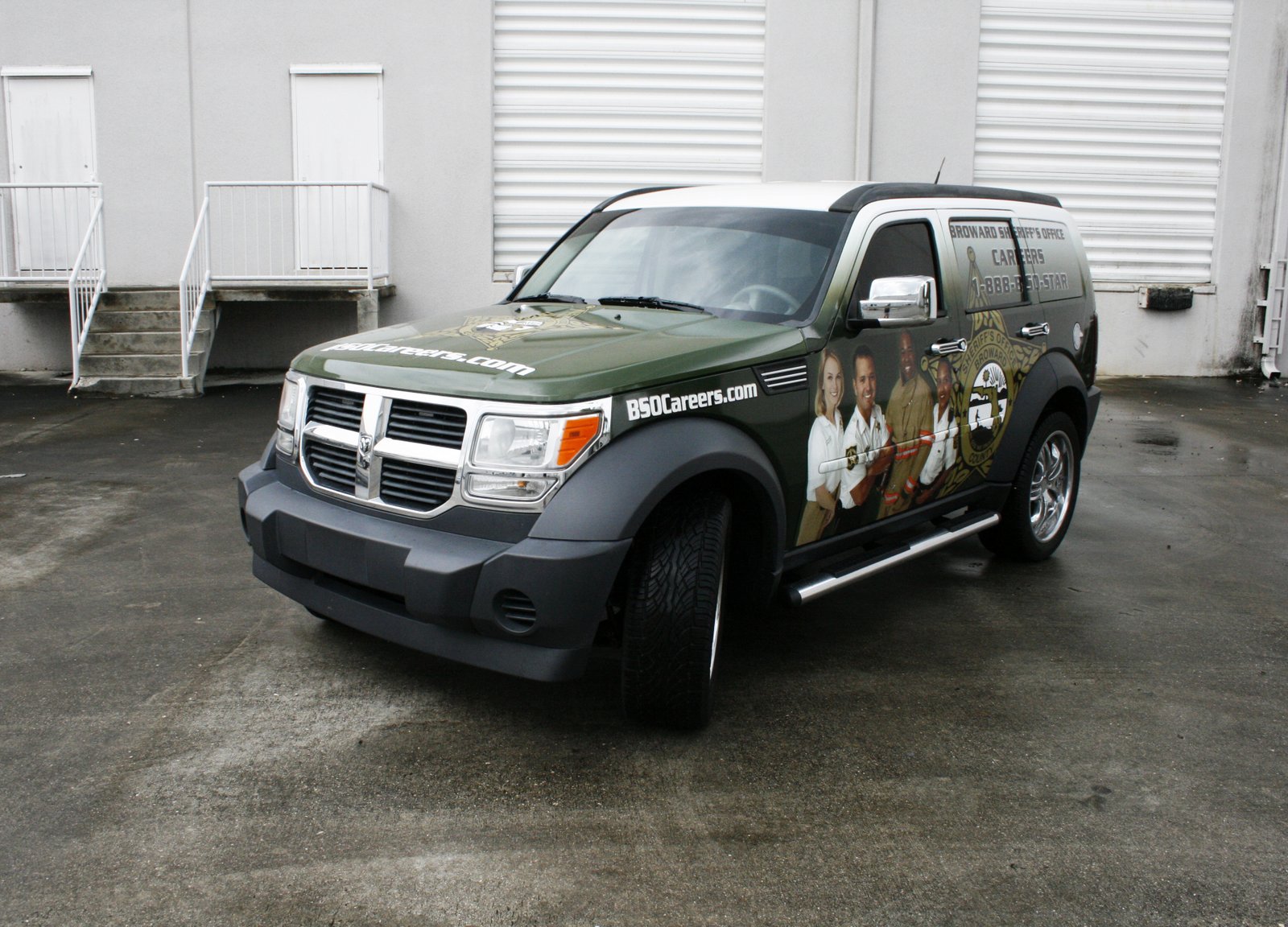 Car Wrap Fort Lauderdale Florida for Broward Sheriff’s Office Dodge Nitro