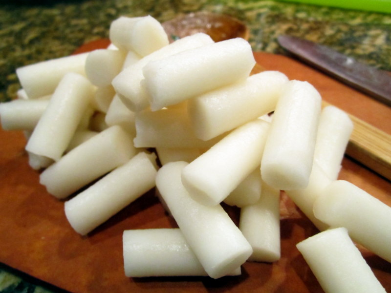 Red Kitchen Recipes Stir Fried Sticky Rice Cake Sticks